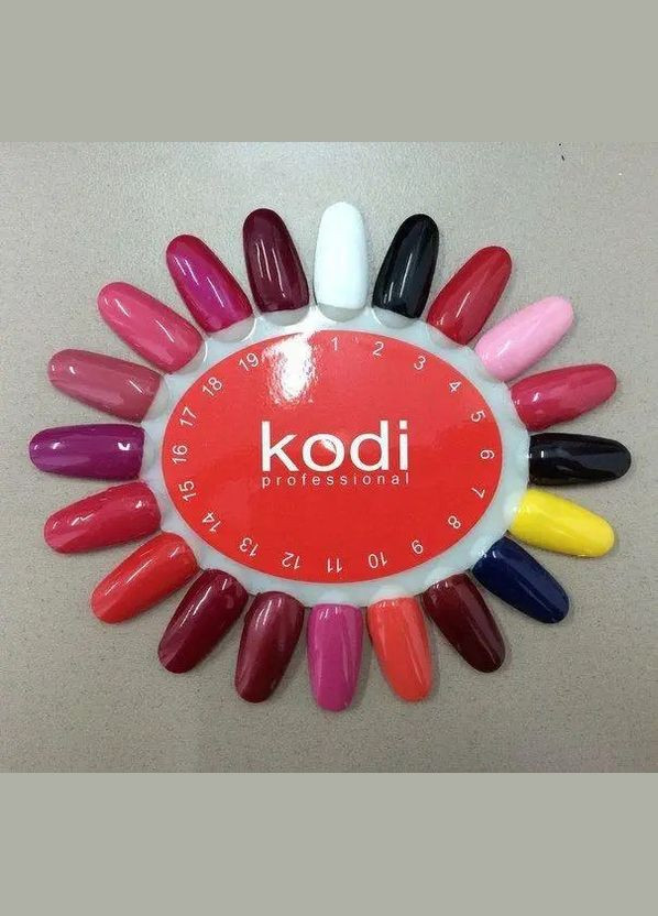 Кольорова гель фарба для дизайну нігтів №16 фуксія, 4мл (старий дизайн) Kodi Professional (297923879)