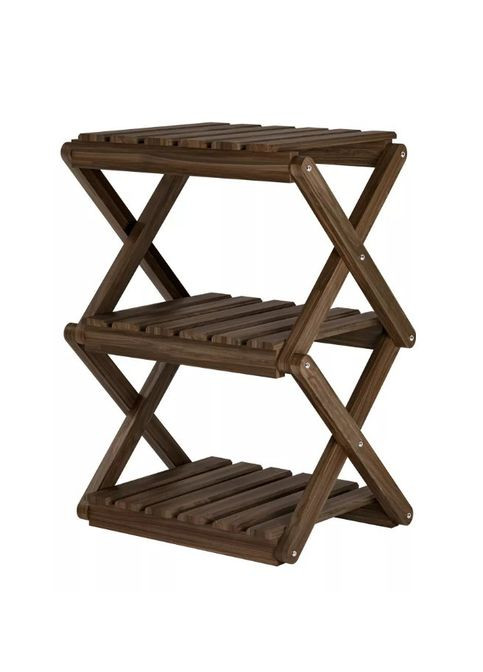 Етажерка для лазні, сауни з дерева Бардере 3х42 капучино (БЕТ-341609) No Brand (328911753)