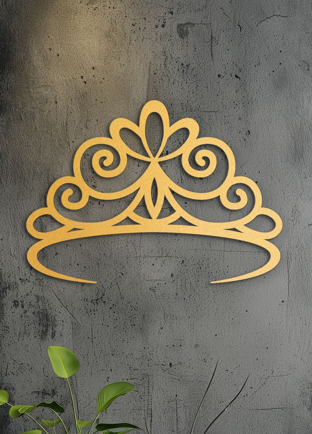 Картина на стіну, дерев'яний декор для дому "Корона принцеси", декоративне панно 50х35 см Woodyard (292013663)