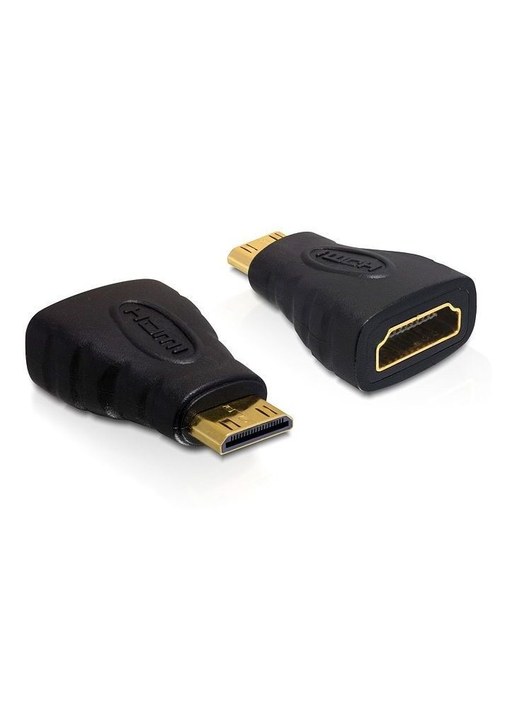 Переходник видео HDMI to HDMI mini F/M (мама/папа) адаптер Gold Lucom (370888100)
