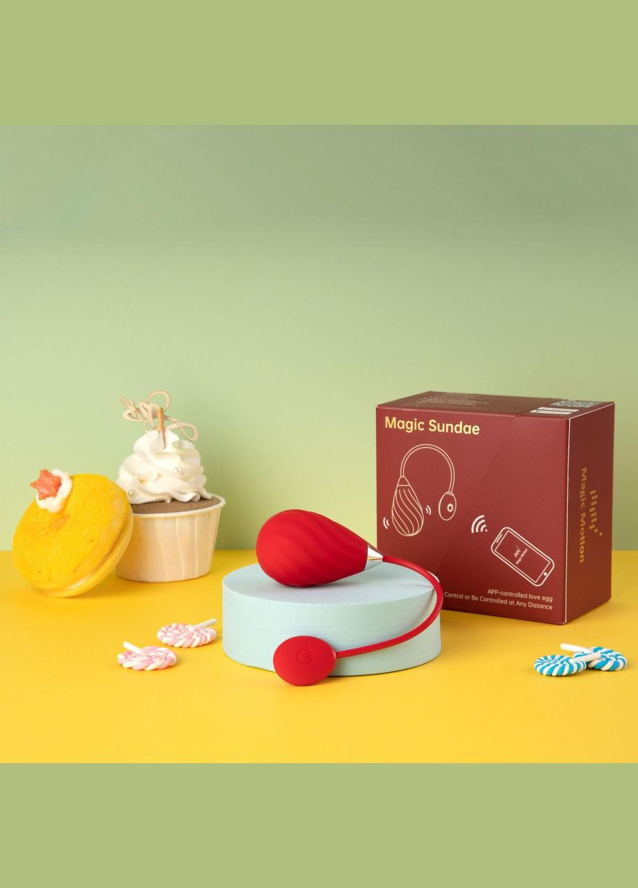 Смарт-виброяйцо Magic Motion Sundae Red No Brand (303902647)