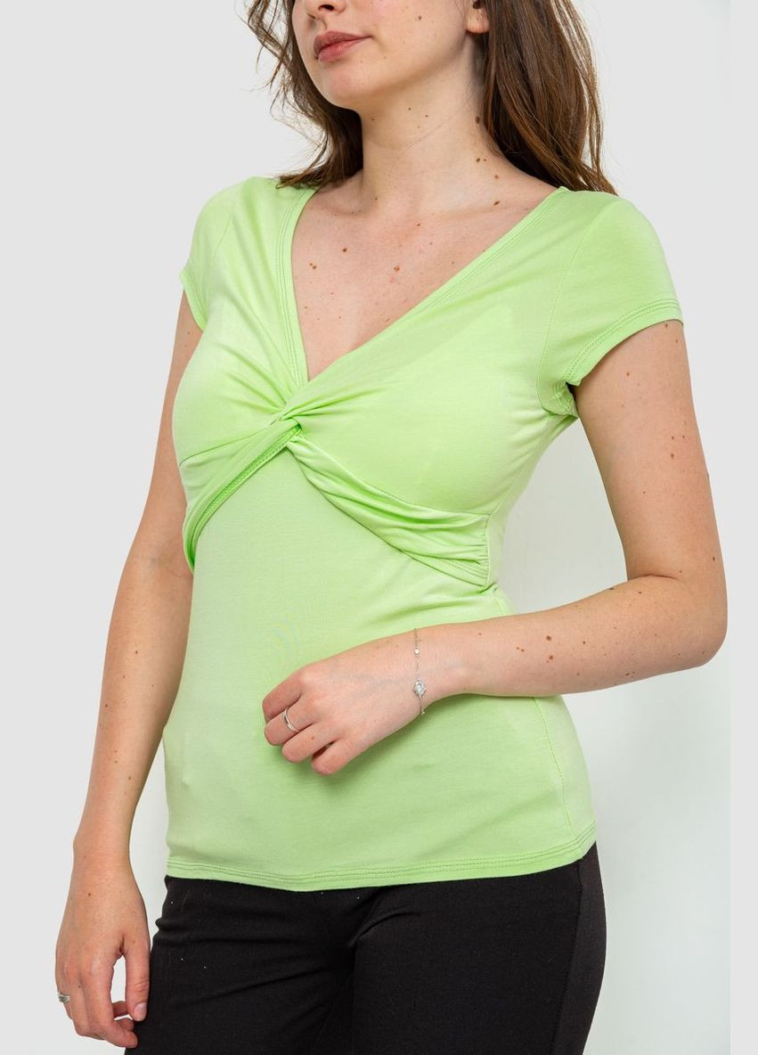 Салатовая футболка женская Ager 186R606