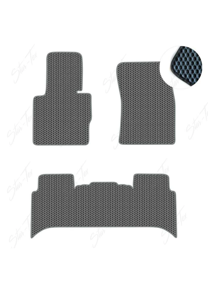 Комплект килимків до салону на Land Rover Range Rover III (L322) (2002 - 2012) westminster EVA/Сота велика + Сірий Star-Tex (385003952)
