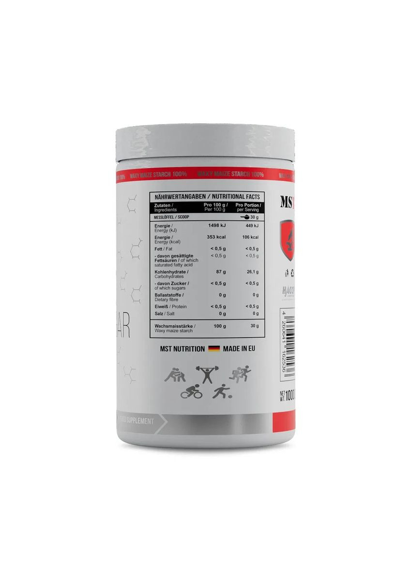 Комплекс сложных углеводов Waxy Maize Zero Sugar без вкуса 1000 г MST (361118275)