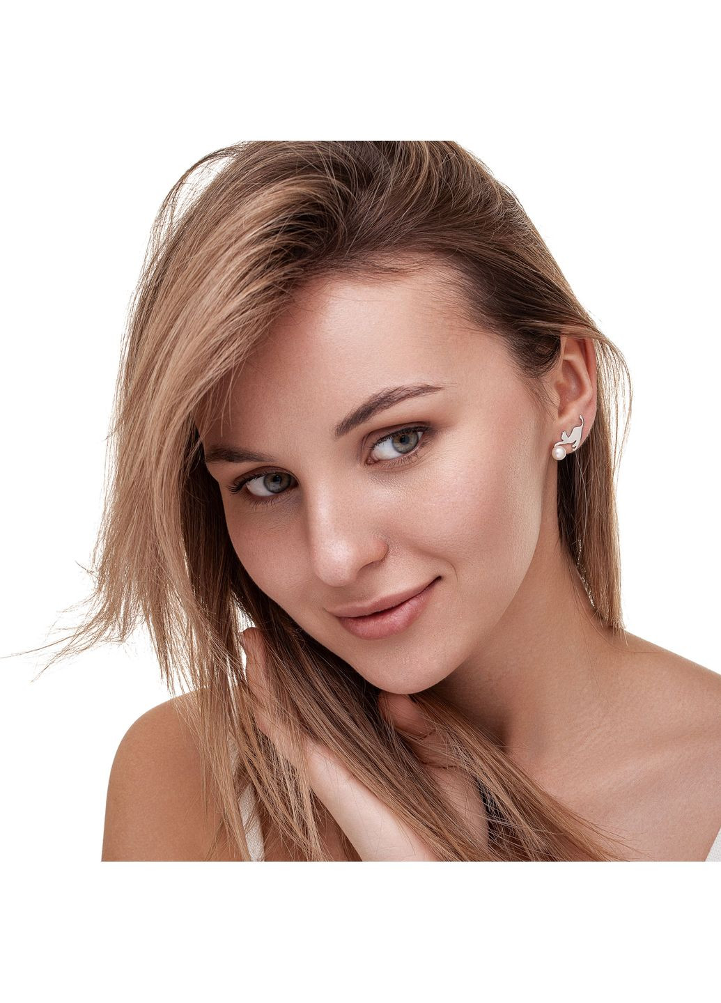 Сережки Грайливі кішечки Minimal (338796623)