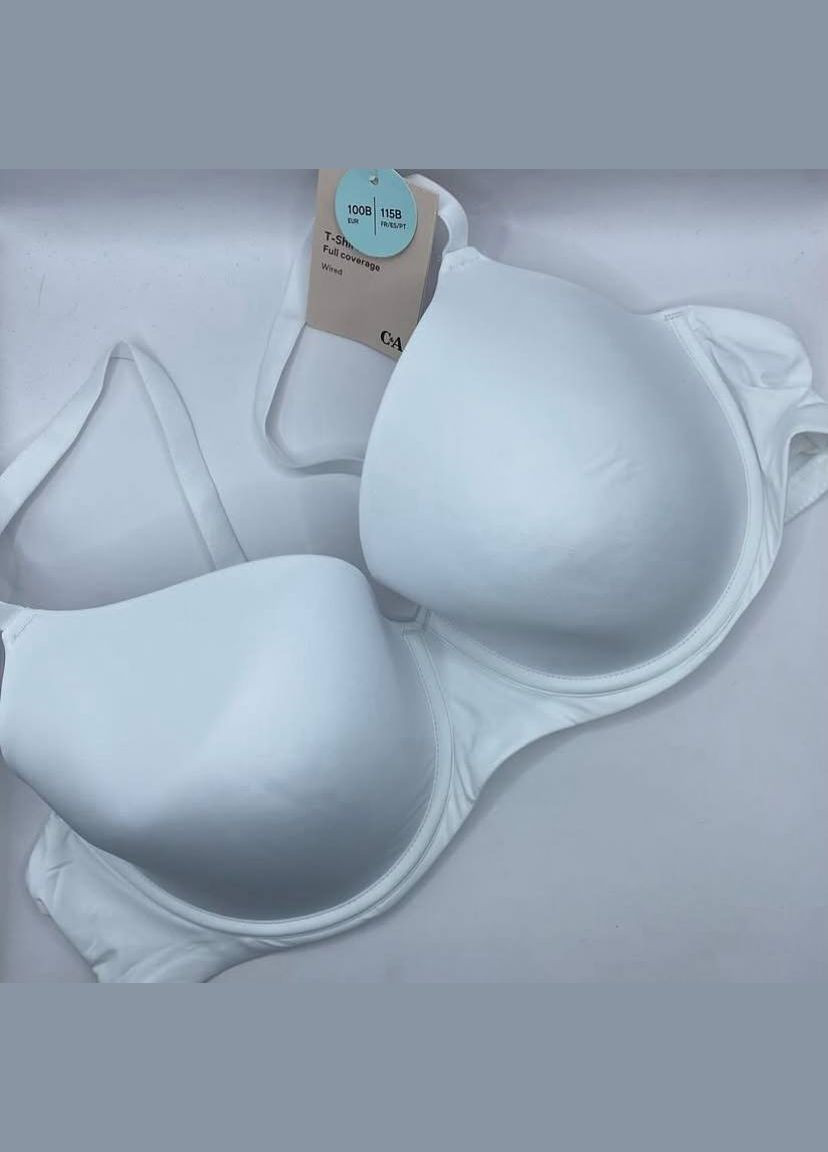 Белый бюстгальтер женский C&A с косточками