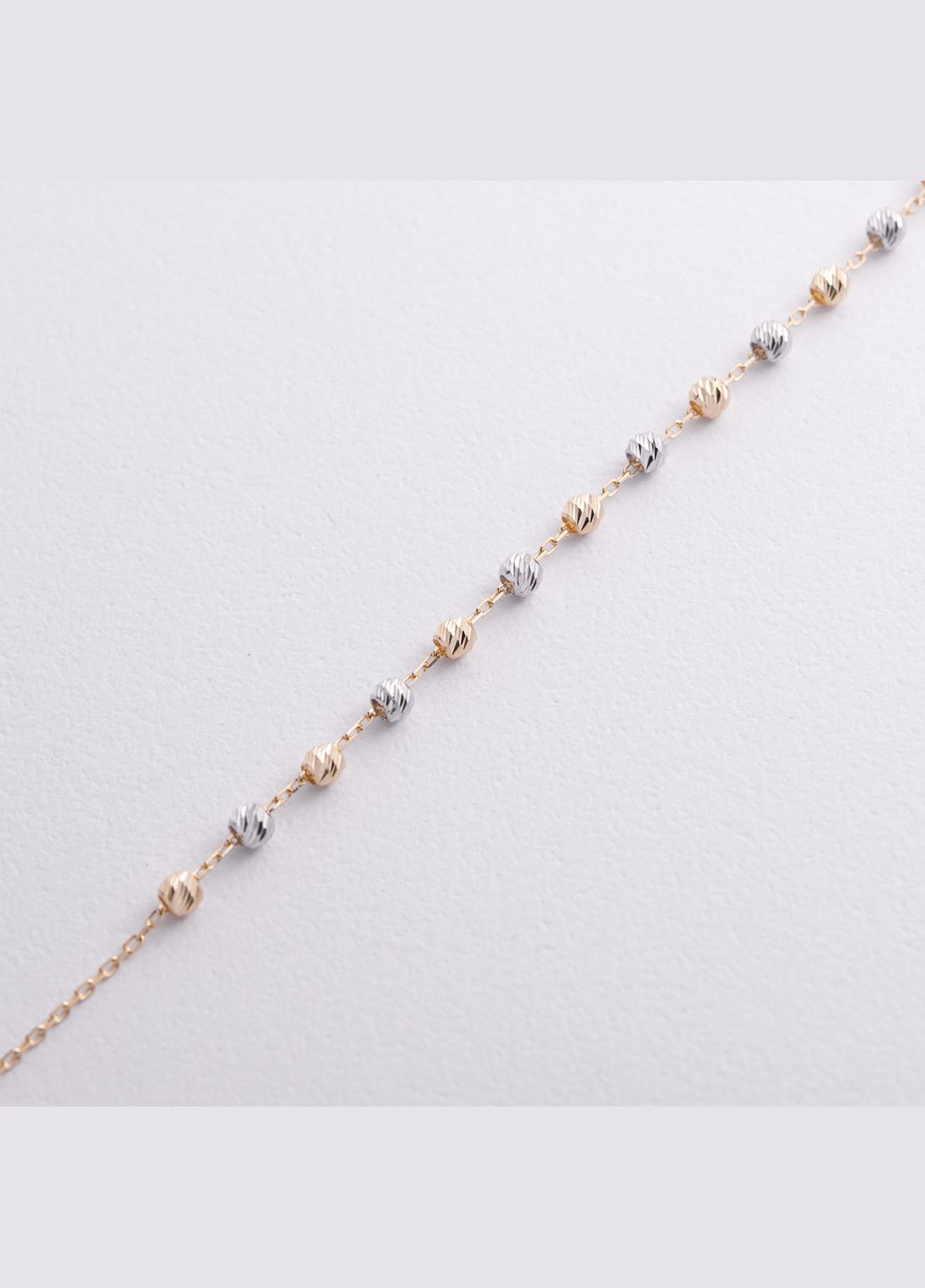 Браслет Кульки (жовте, біле золото) б05721 17 17 Oniks (348830261)