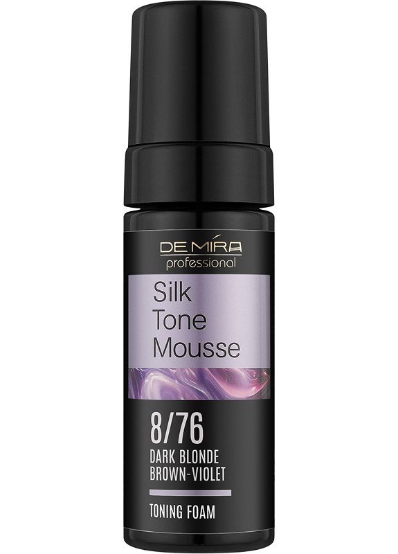 Тонуюча пінка для волосся 8/76 Silk Tone Mousse, 120 мл DeMira Professional (366088243)