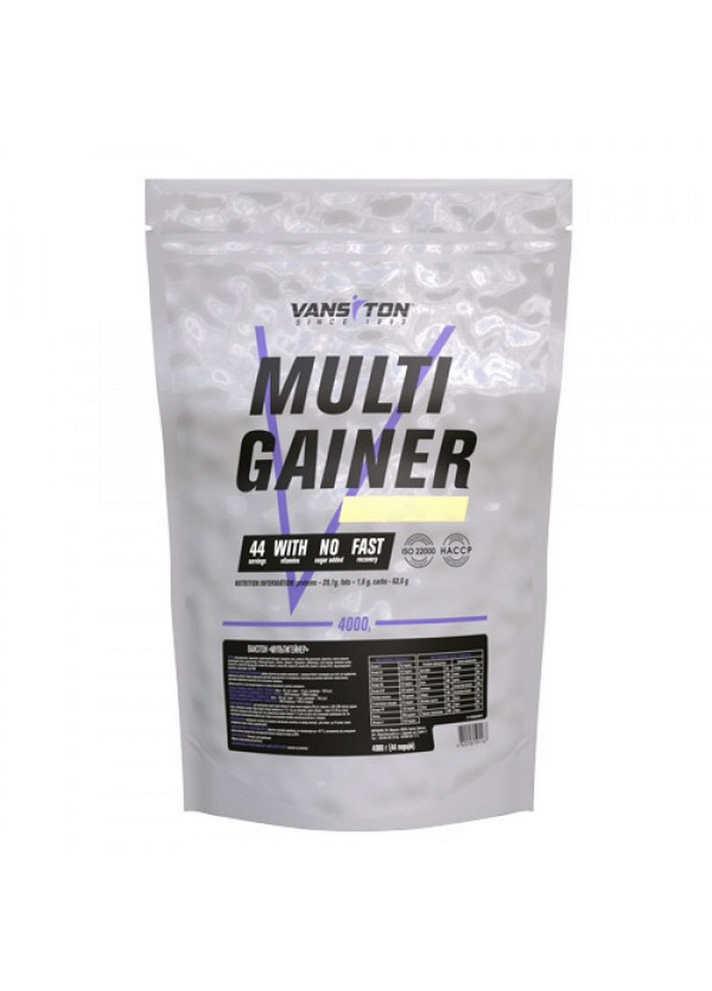 Гейнер Multi Gainer, 4 кг Шоколад Vansiton (294926372)