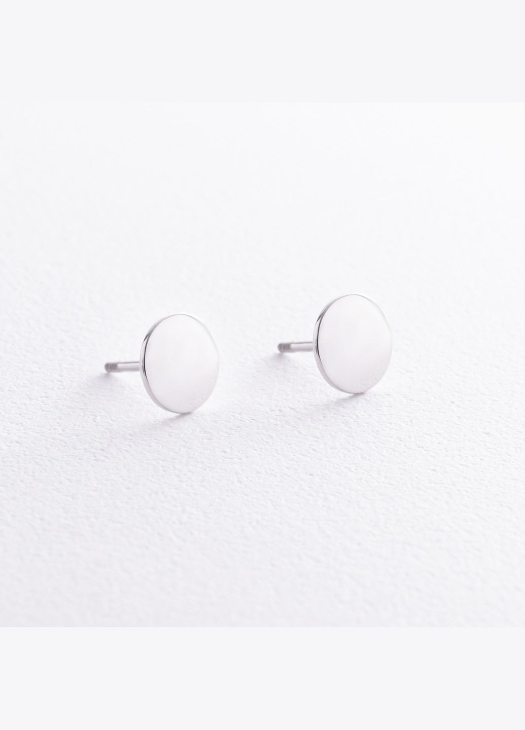 Срібні сережки - пусети Круг OR118110 Oniks (264392758)