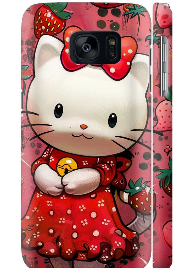 3D пластиковый матовый чехол 'hello kitty1' для Endorphone Samsung Galaxy S7 G930F (285700865)