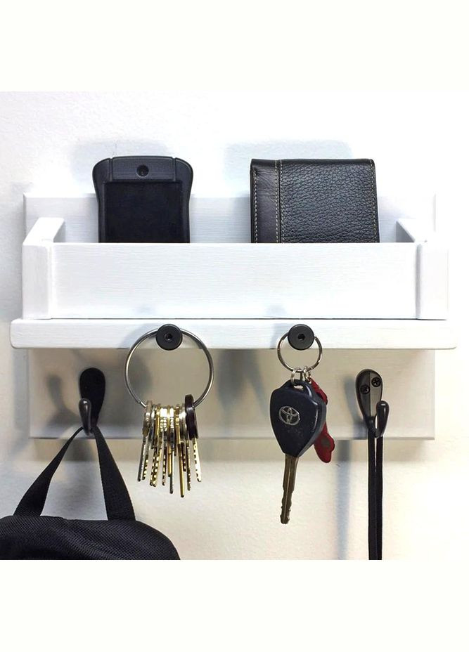 Ключниця дерев'яна Осгорд 2 зефір (КЛЧ-211020) No Brand (327090466)