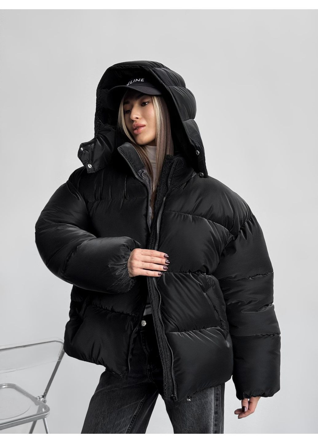 Оверсайз куртка пуховик Blaid унісекс No Brand (351150457)