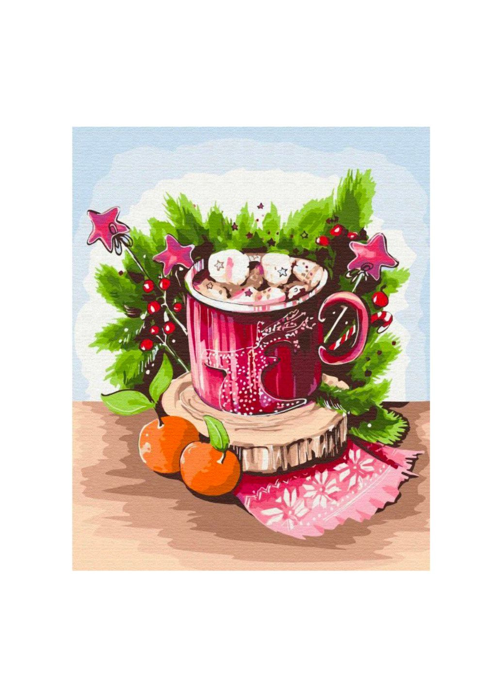 Картина за номерами "Маршмелоу в чашці", 40х50 см, BS52744 Brushme (292145639)