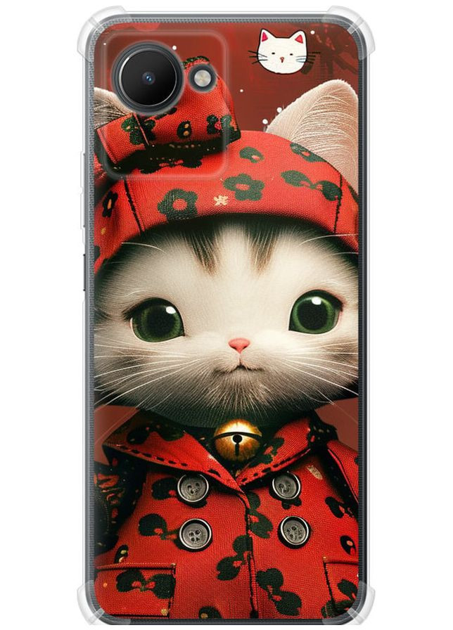 Силикон с усиленными углами чехол 'Sweet Hello Kitty' для Endorphone Realme C30 (285708195)