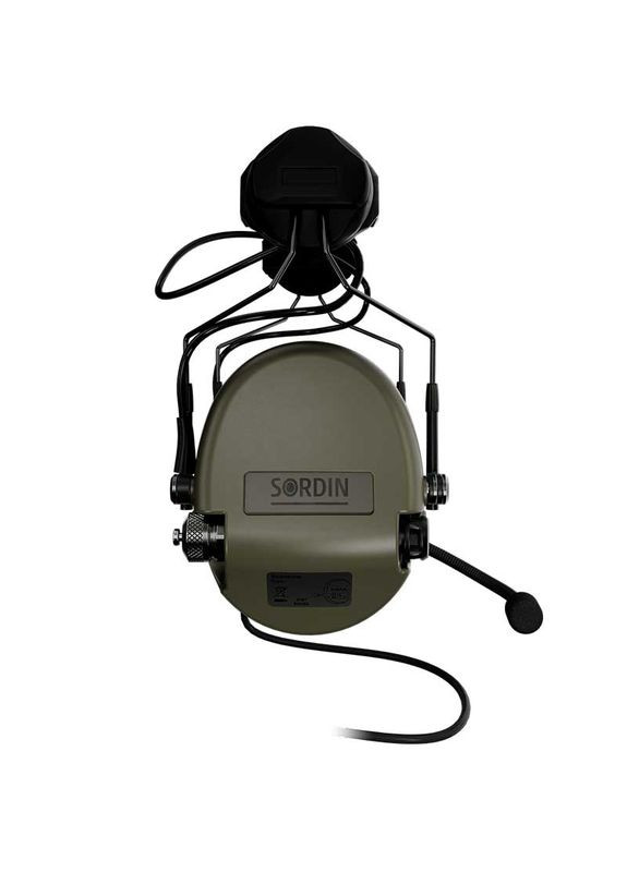 Професійні Активні Тактичні Навушники з Мікрофоном Адаптер під Шолом MIL CC ARC Rail Олива PVC 72332-06-С Sordin (348117095)