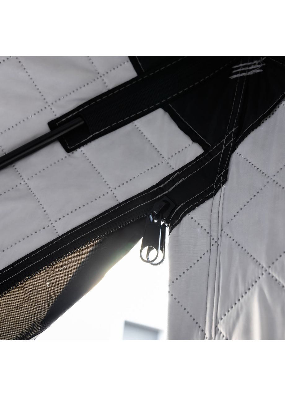 Зимовий намет Куб утеплений 3-х місний для риболовлі та туризму чорний двошаровий для активного відпочинку ProDobro (370432390)