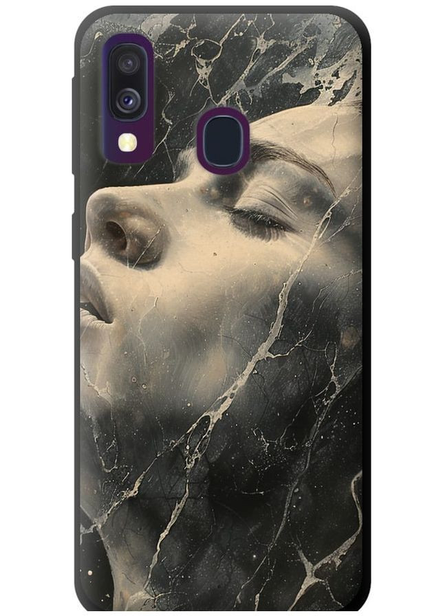 TPU чорний чохол 'Мармурова жінка' для Endorphone Samsung Galaxy A40 2019 A405F (285704456)