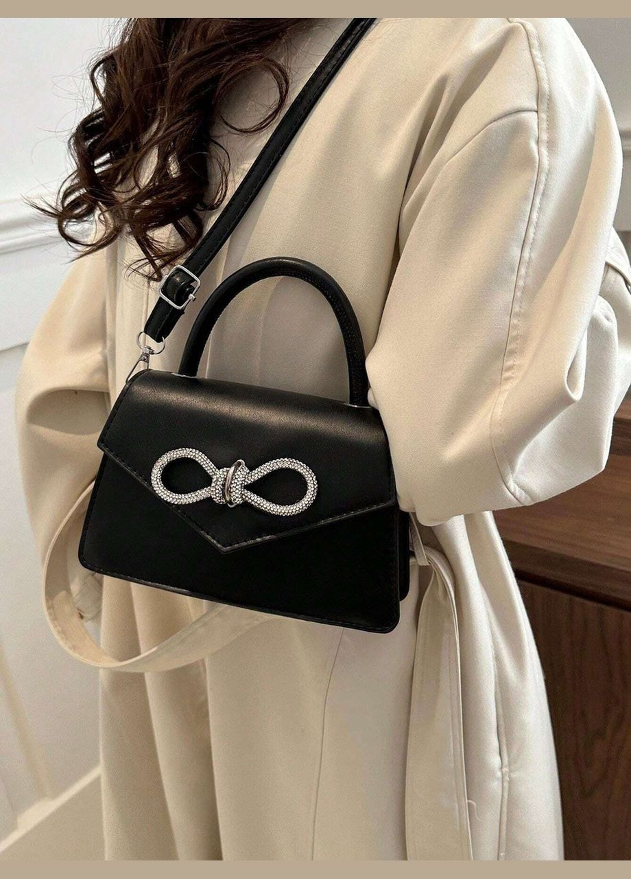 Женская классическая сумка кросс-боди через плечо черная No Brand (290665297)