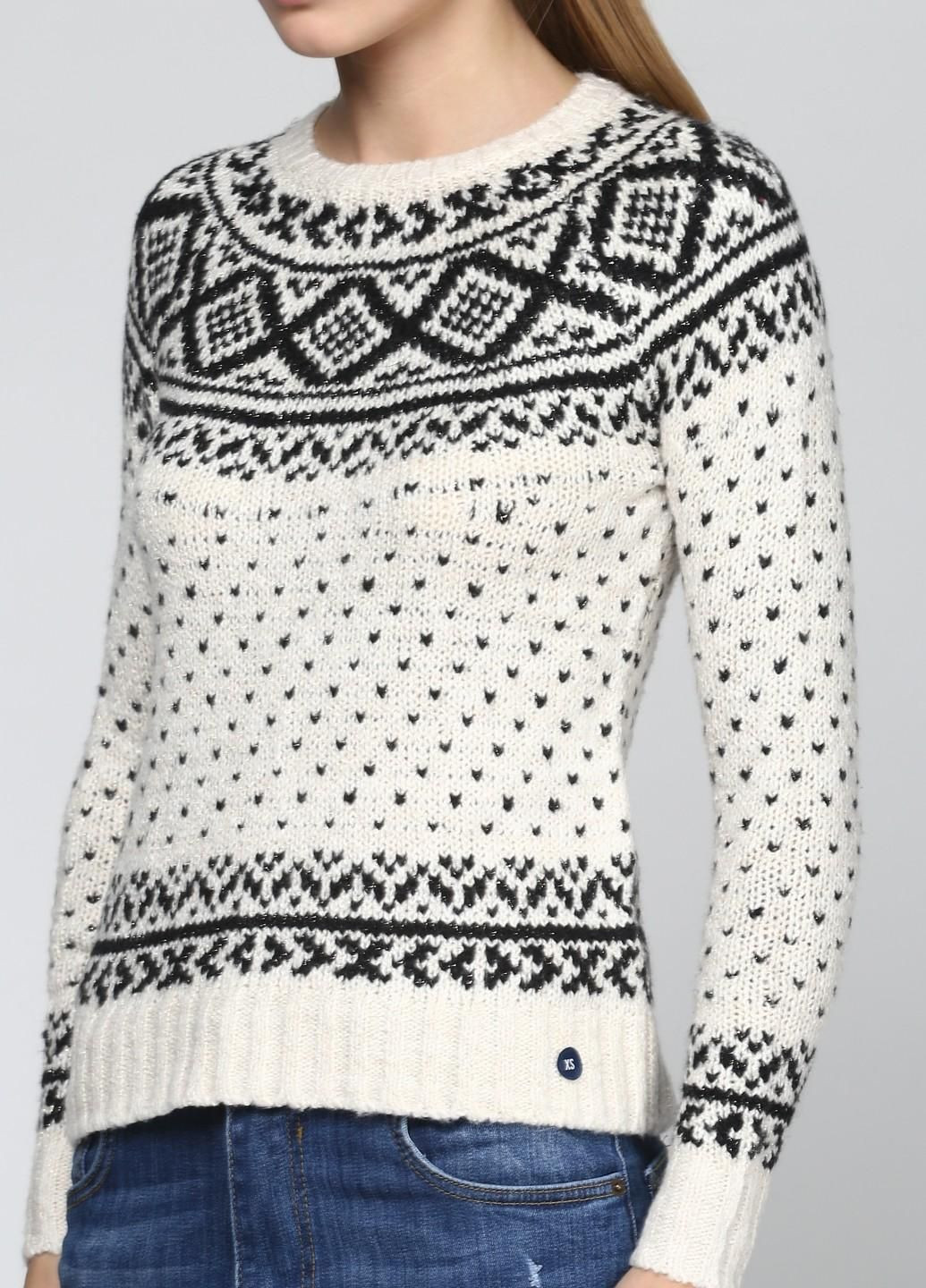 Молочный демисезонный свитер женский - свитер af5697w Abercrombie & Fitch