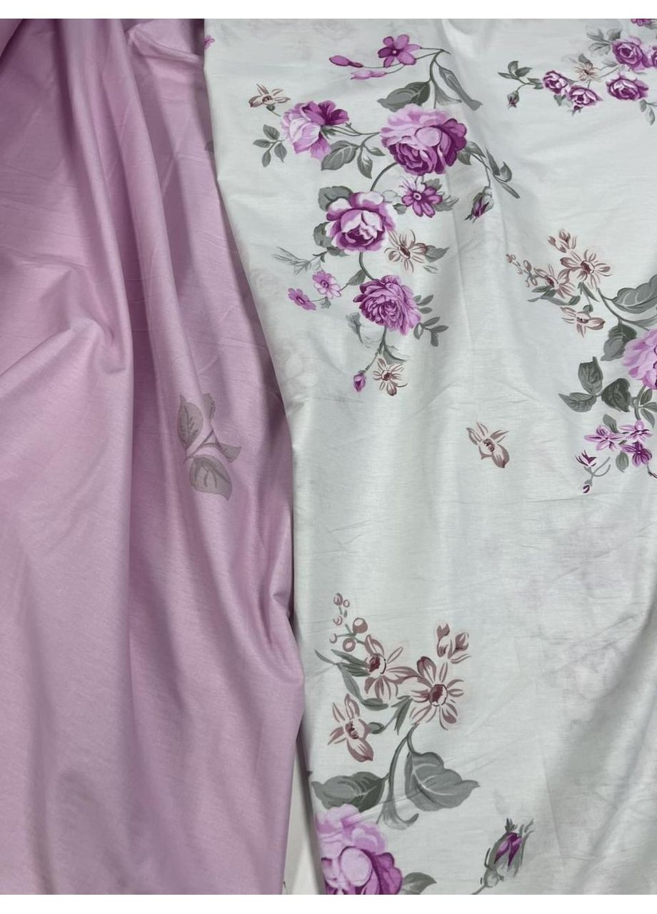 Постельное белье с резинкой Розы, сатин Двуспальный размер, наволочки 70/70 No Brand (364220316)