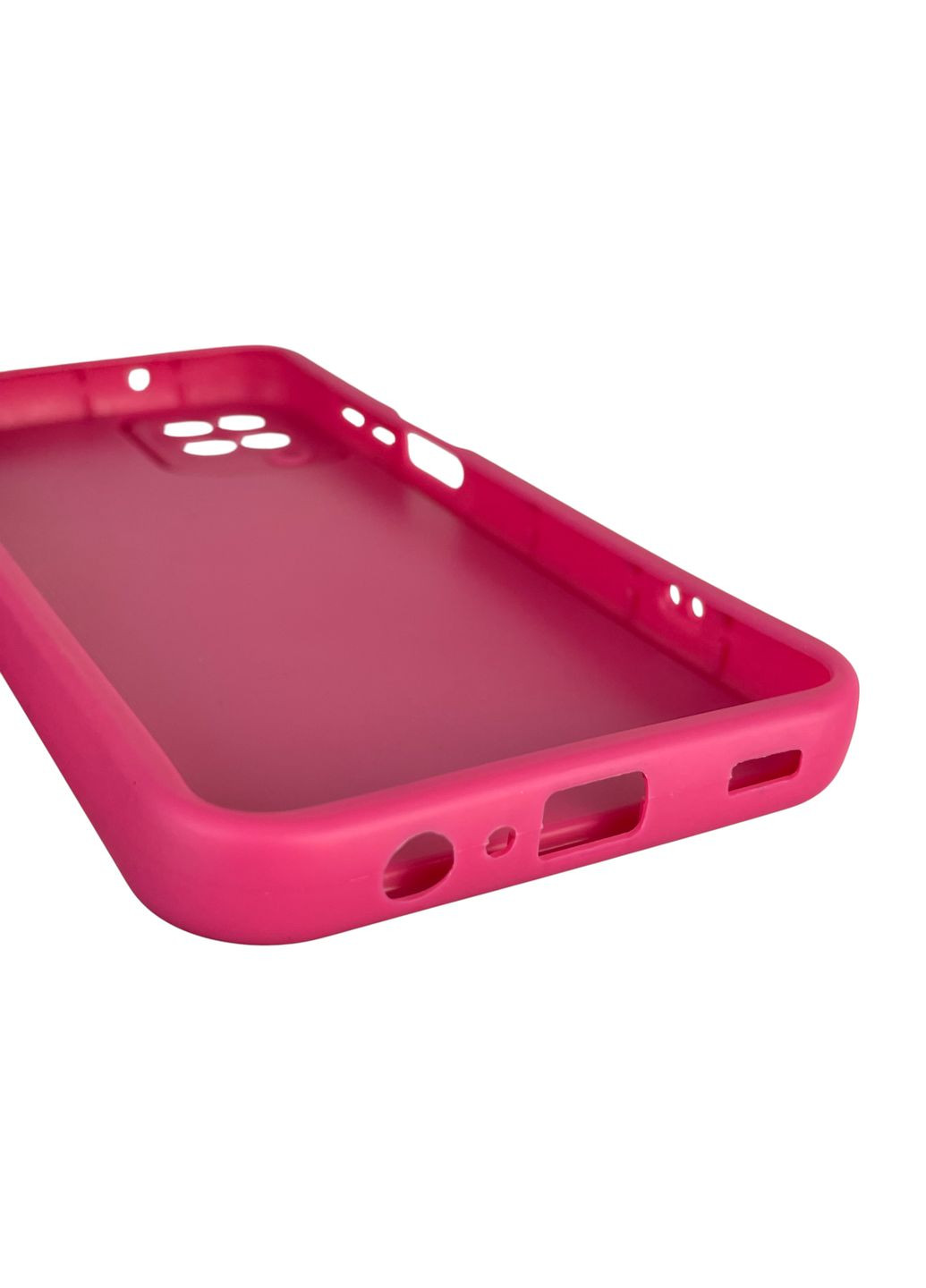 Чехол силиконовый Soft Touch с 3D принтом для Galaxy M12 (SM-M127F) малиновый (Полная защита камеры) Samsung (371652915)