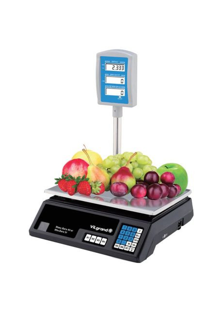 Весы торговые VES-6V-41W 40 кг с калькулятором и аккумулятором Vilgrand (366523602)