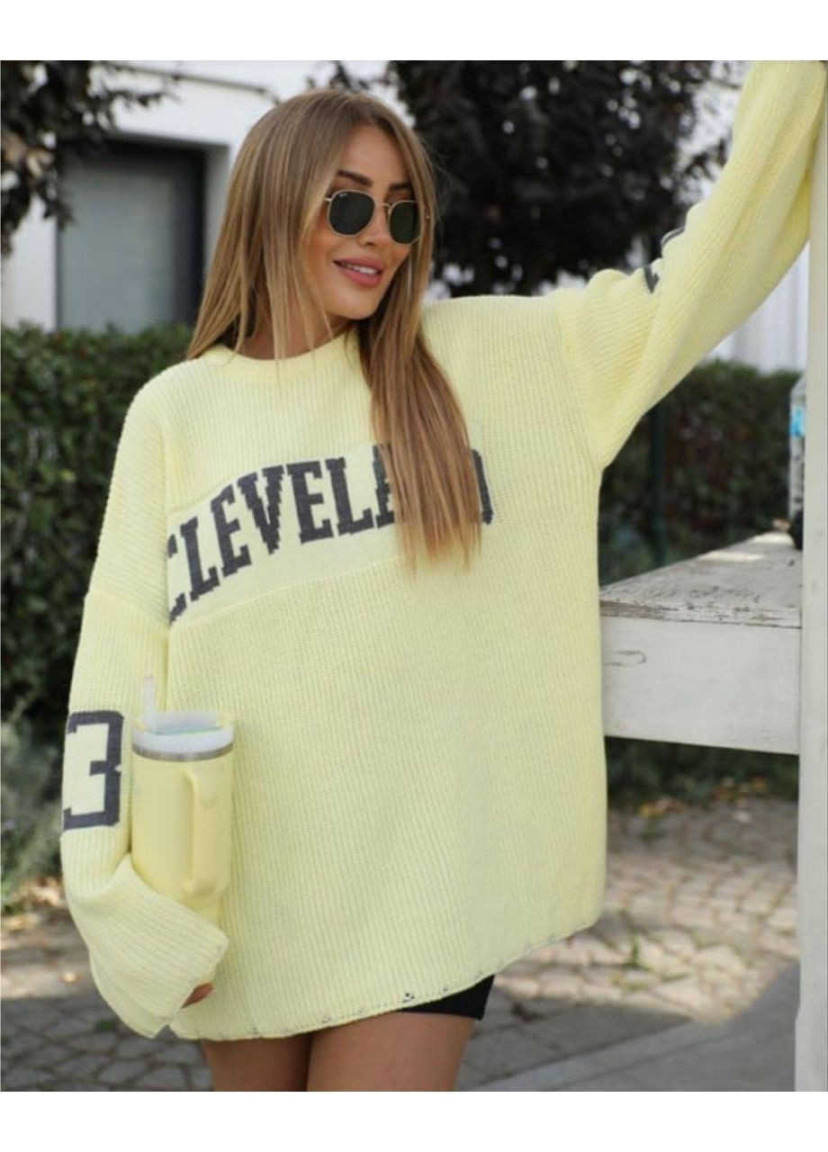 Жовтий демісезонний подовжений стильний светр 🔥замір в описі DK/DL Мода без кордонів