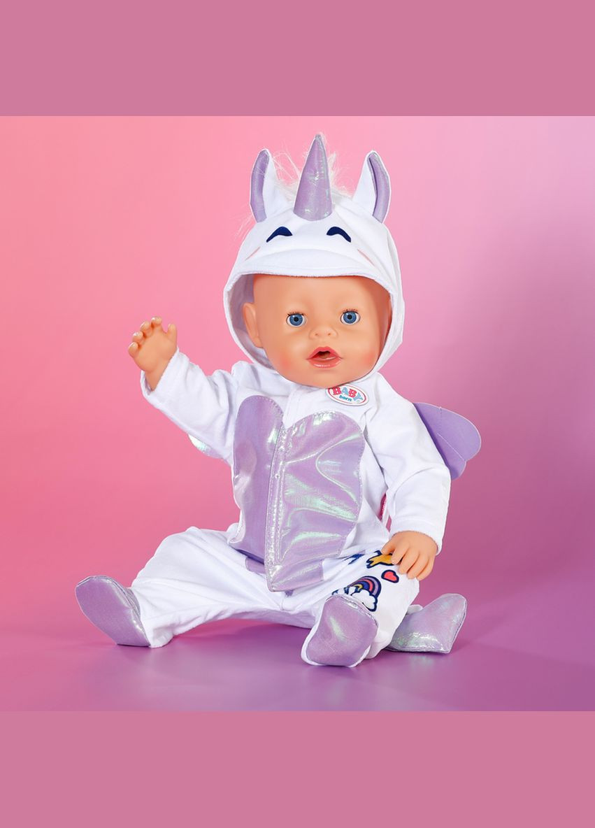 Одежда для куклы Baby Born Комбинезон единорога, 43 см () Zapf 838266 (333299251)