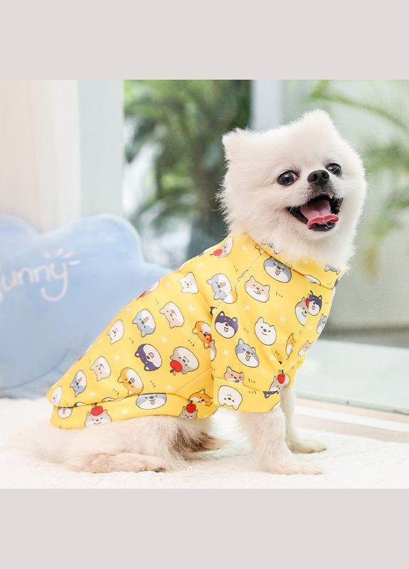 Пуловер для собак Pet Style "Собачки" Жовтий XL No Brand - (323237361)