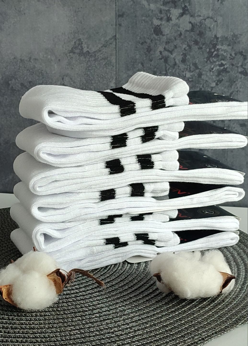 Гольфи високі бавовняні Житомир упаковка 6 пар (753 WL) р.36-40 білий Lomani (328949287)