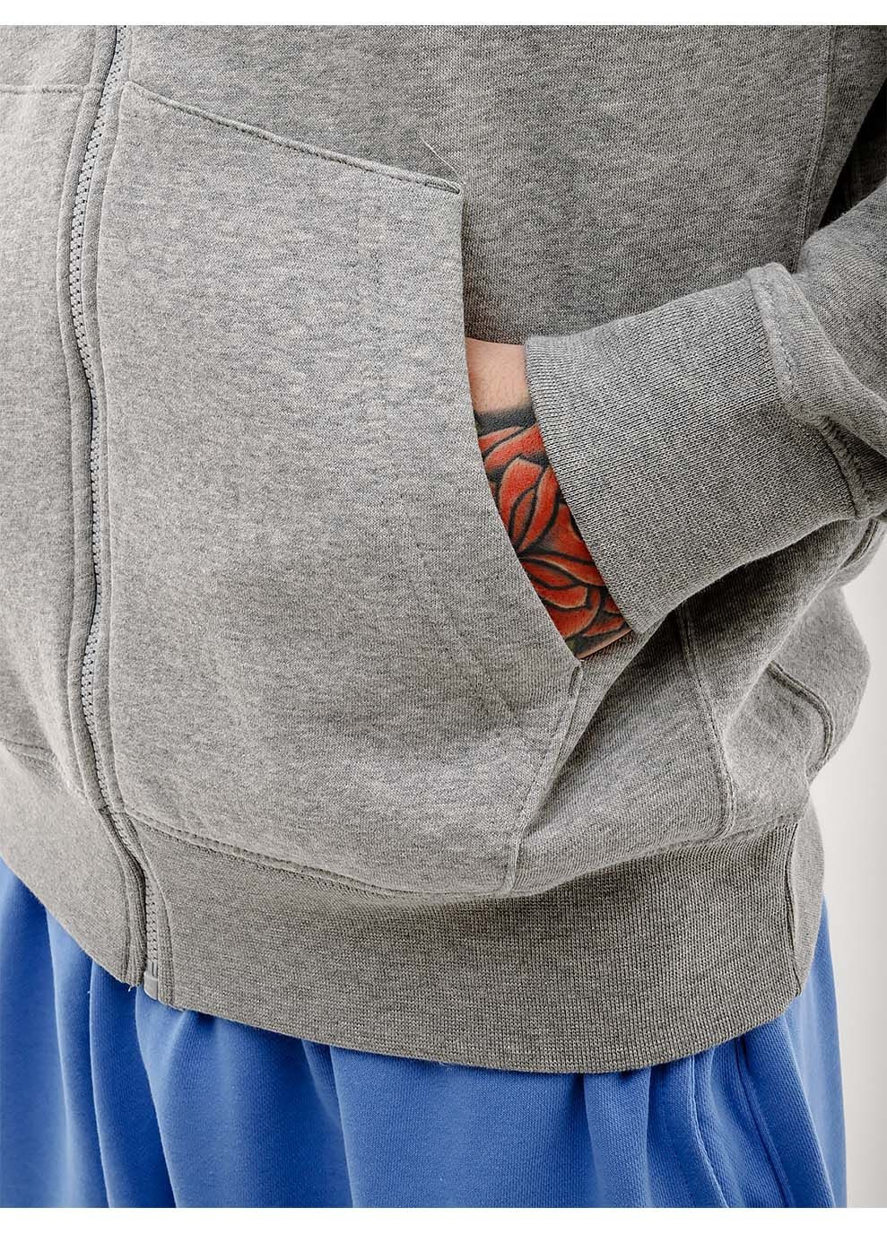 Чоловіча Толстовка CLUB DT HOODIE FZ BB Сірий Nike (302234056)