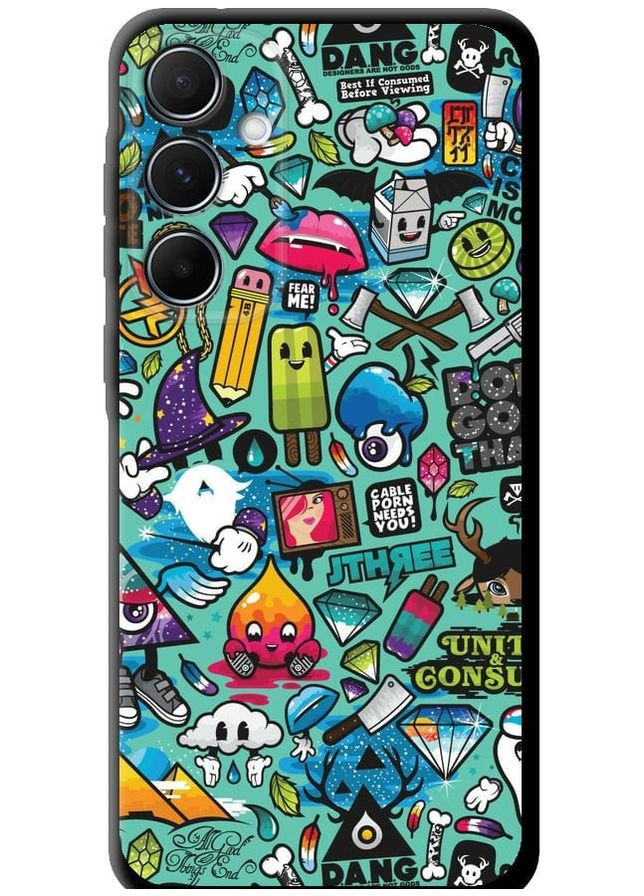 TPU чехол 'Стикер бомбинг 1' для Endorphone Samsung Galaxy A55 (306740842)