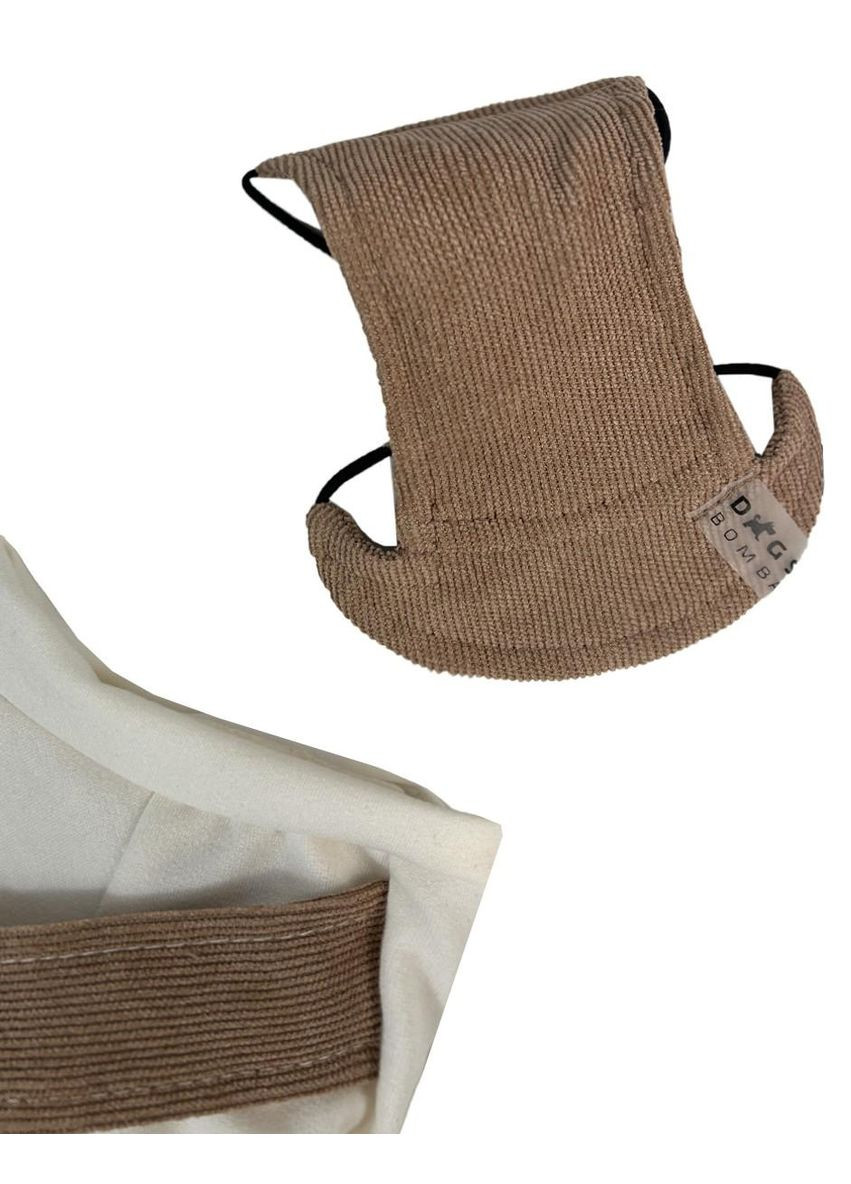 Кепка вельвет Коричневый S-72 Размер 1 Dogs Bomba (370275488)