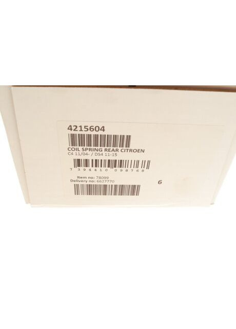 Пружина подвески задняя PEUGEOT, CITROEN (выр-во) 4215604 C.I.U Lesjofors (345787290)