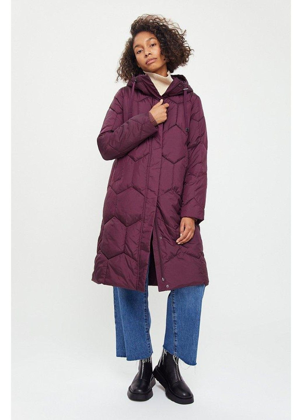 Бордовая зимняя зимова куртка wa20-12015-319 Finn Flare