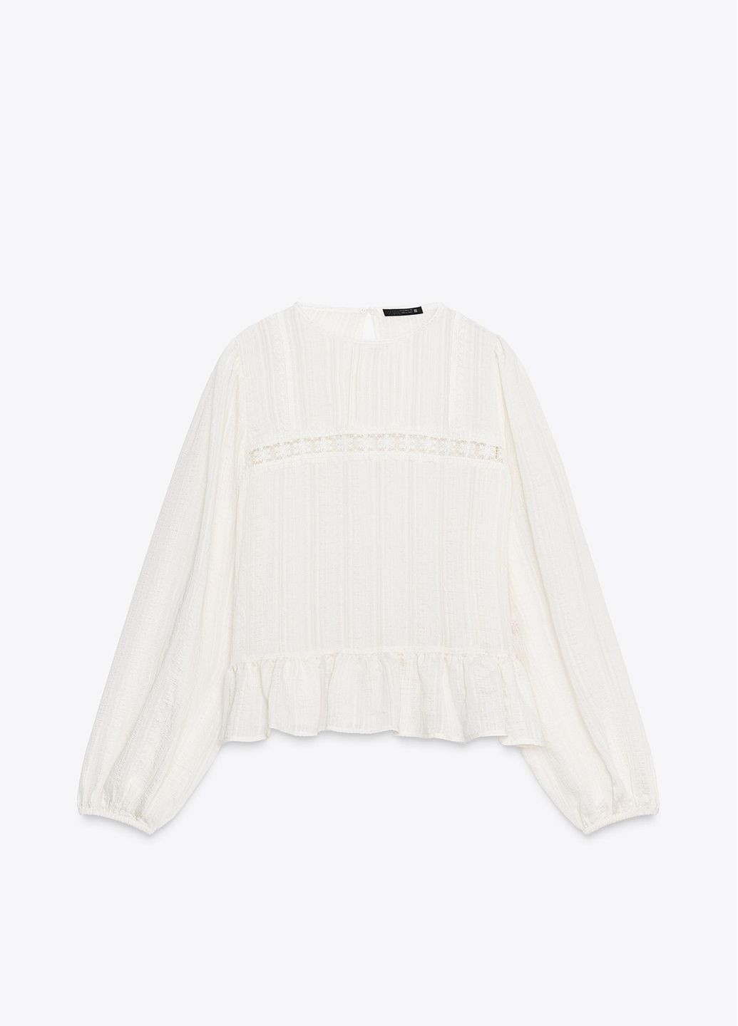 Молочная блузка Zara