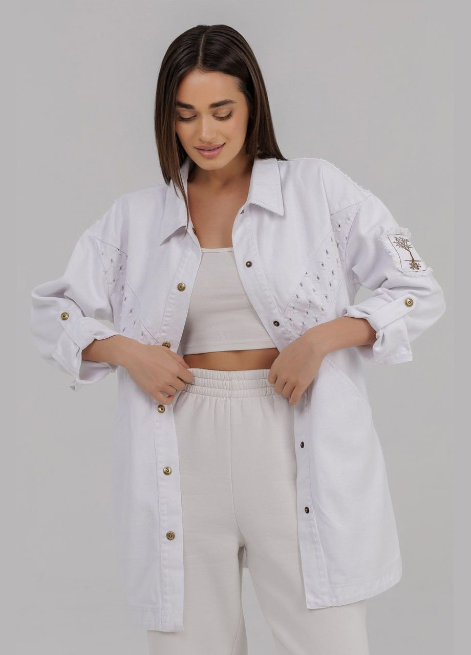 Джинсовая рубашка-пиджак Lora (292788748)