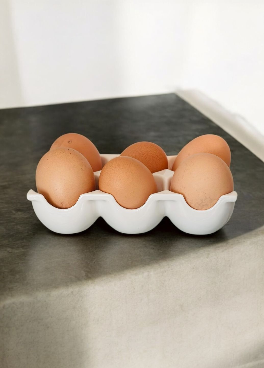 Подставка для яиц керамическая на шесть отделов No Brand (331173244)