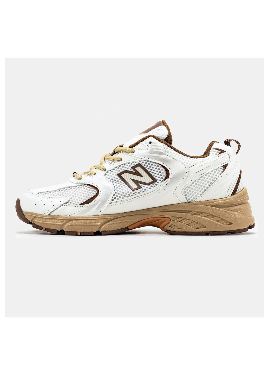 Бежевые кроссовки унисекс Nike New Balance 530