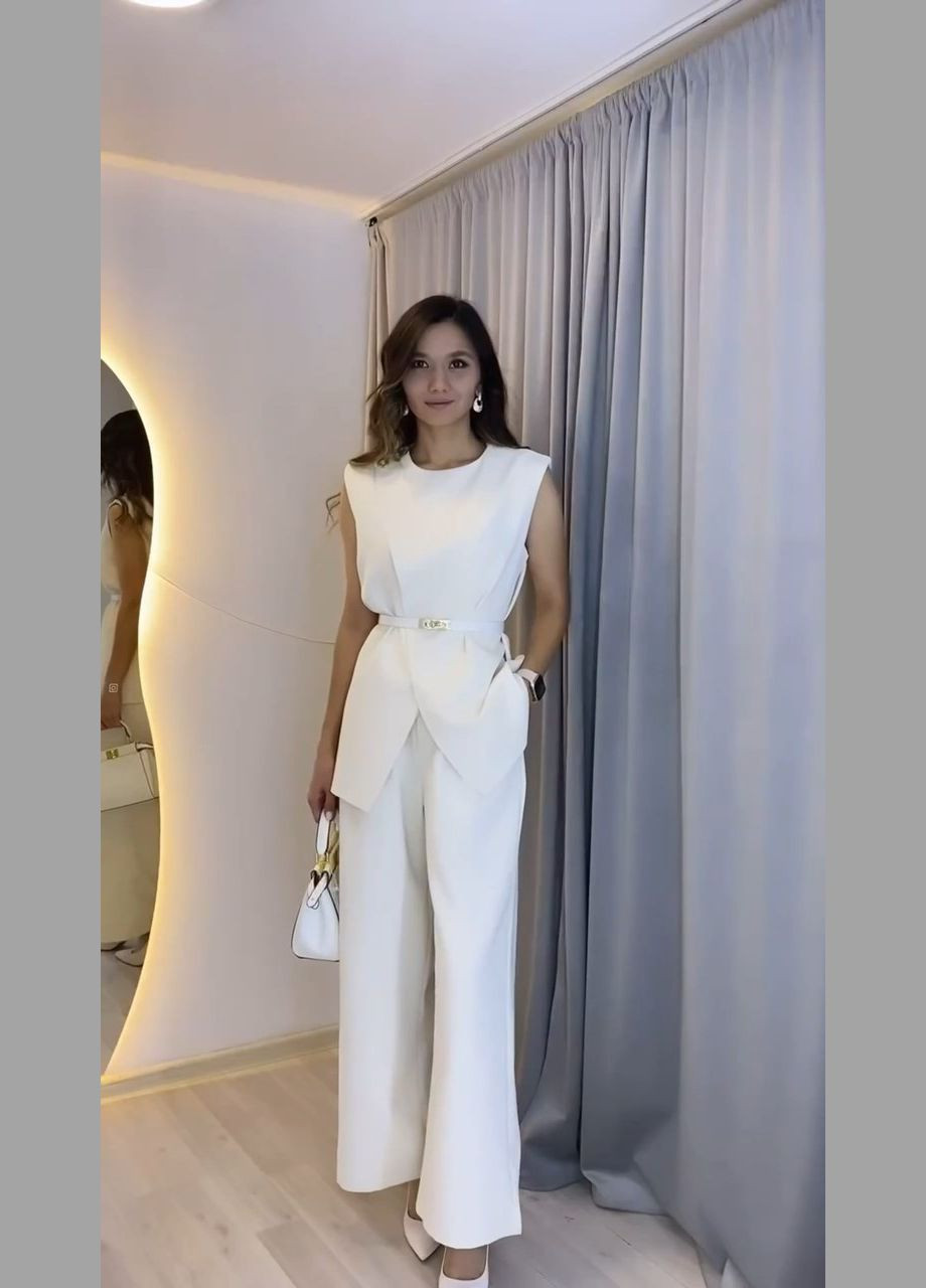 Жіночий костюм двійка жилетка та брюки MonCher (329723418)