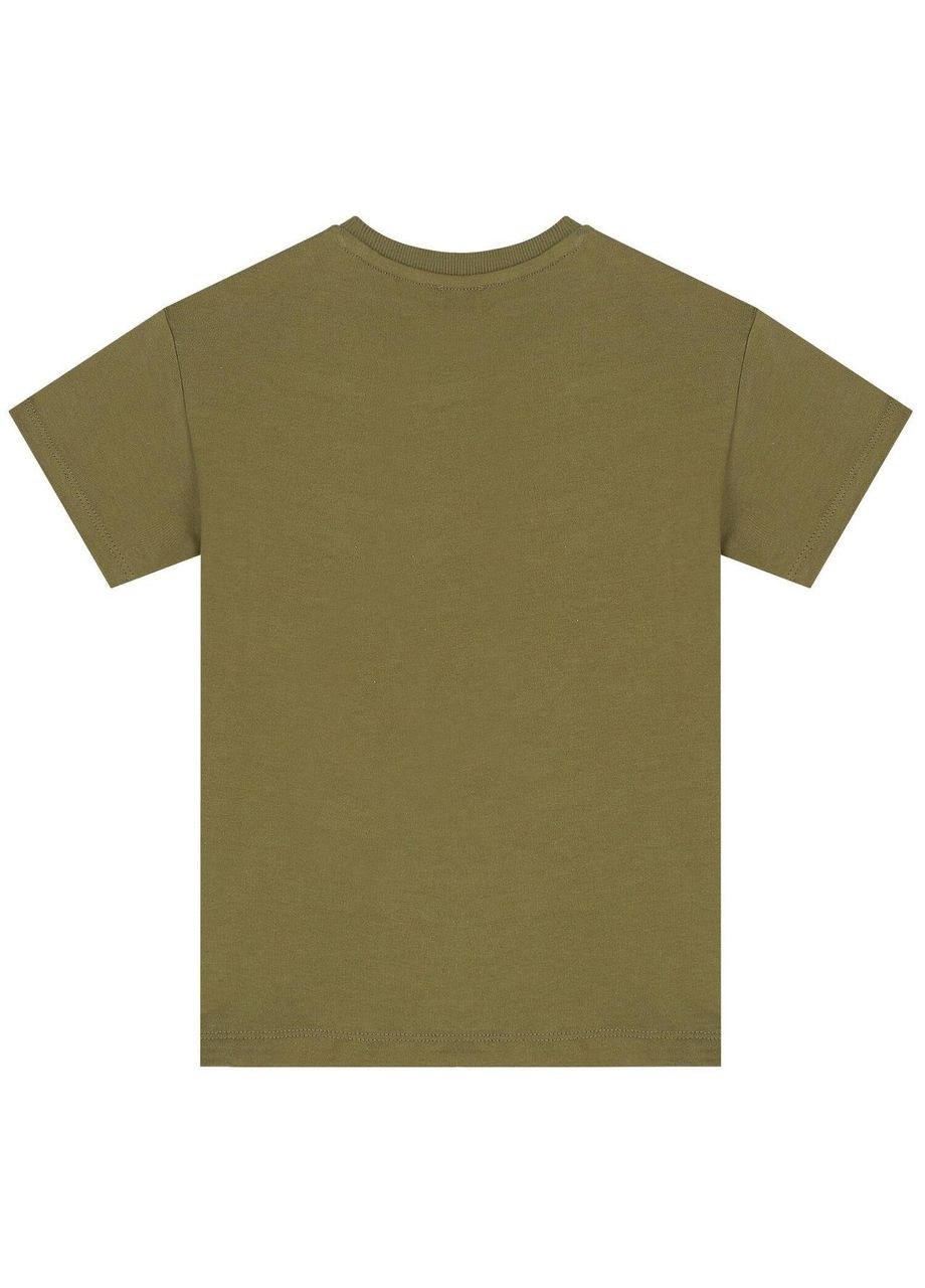 Хакі (оливкова) демісезонна футболка, арт. 25781, жираф, 152 см, 12 років Kenzo