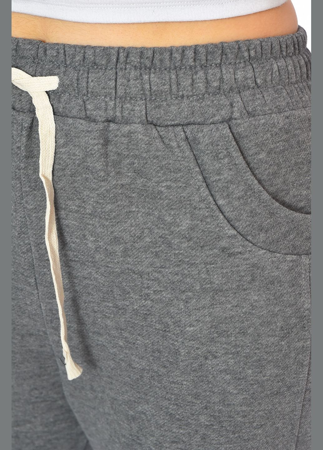 Штани жіночі однотонні сірого кольору Let's Shop (327215320)