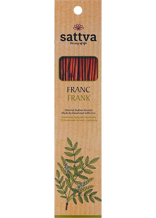 Ароматичні палички Franc 15шт (781754-31104270) Sattva Ayurveda (368883548)
