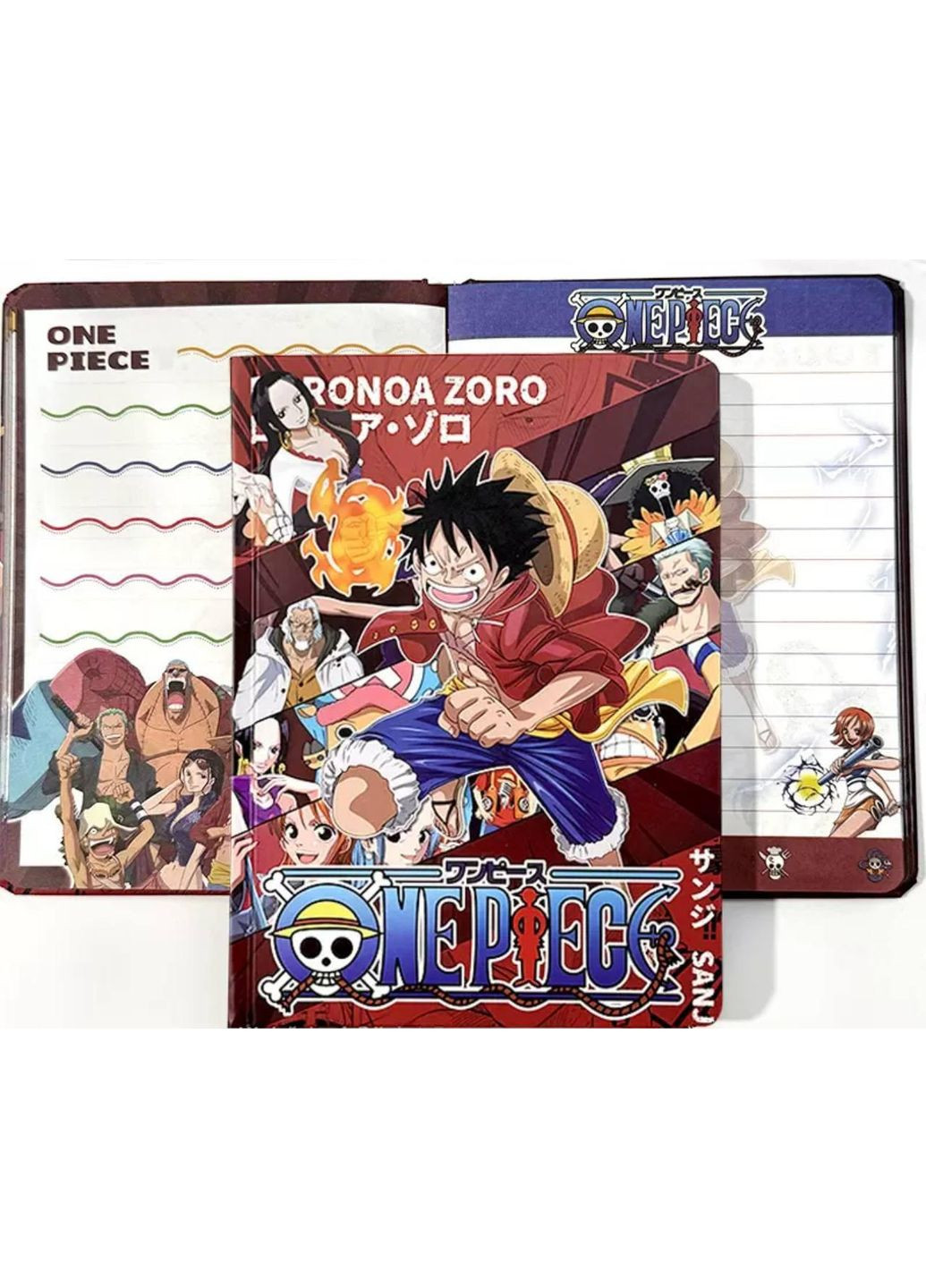 Дневник блокнот с персонажами One Piece, твердый переплет No Brand (361205164)