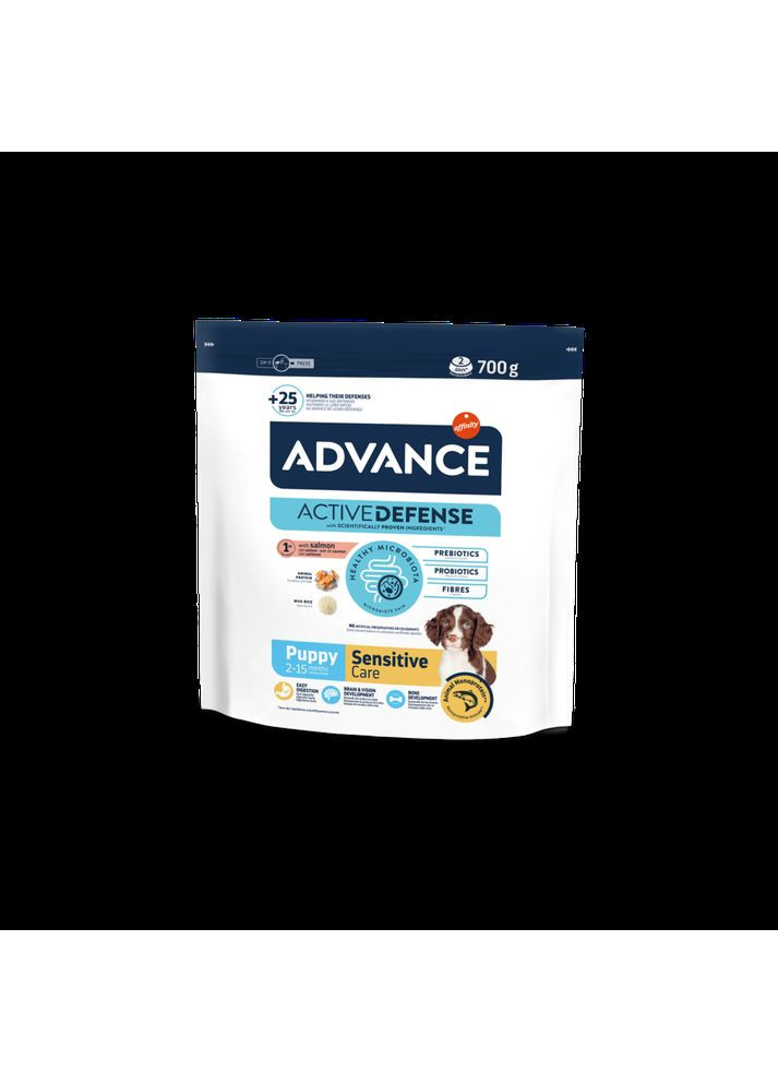 Dog Puppy Sensitive Сухий корм для цуценят усіх порід з чутливим травленням з лососем і рисом Advance (372159067)