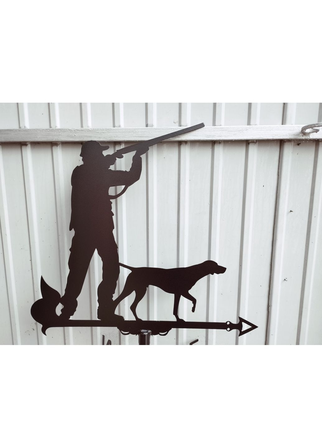 Флюгер на будинок Мисливець №2, флюгер на дах з металу 3 мм. No Brand (368896742)