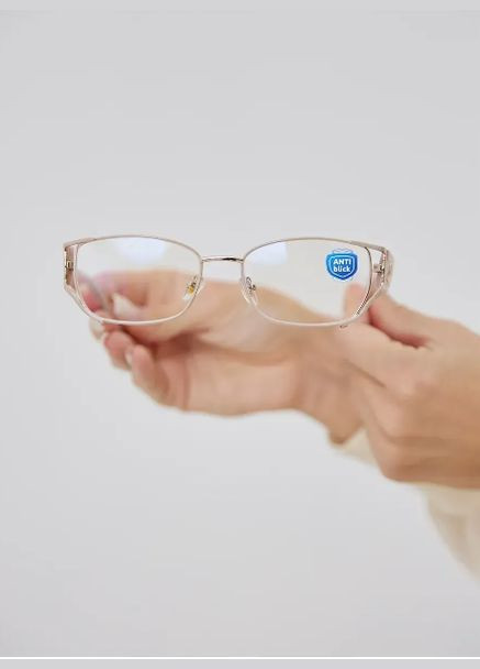 Жіночі окуляри для зору в стилі Шанель +3.50 Антиблік БлюБлокер Ralph (346487825)