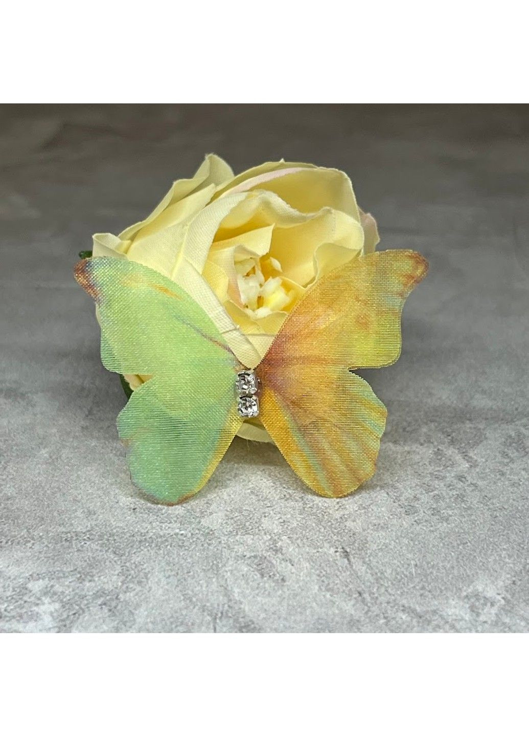 Метелик шифоновий (двошаровий), розмір ≈ 3*4 см, арт 016578, 1 шт No Brand (317352005)