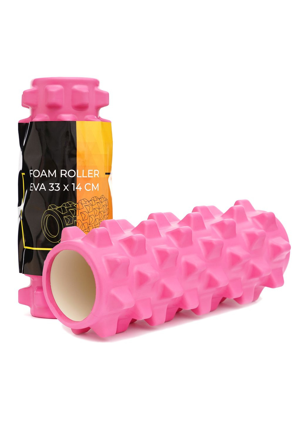 Массажный ролик EVA 33 x 14 см (валик, роллер) Pink Cornix XR-0323 (341529221)